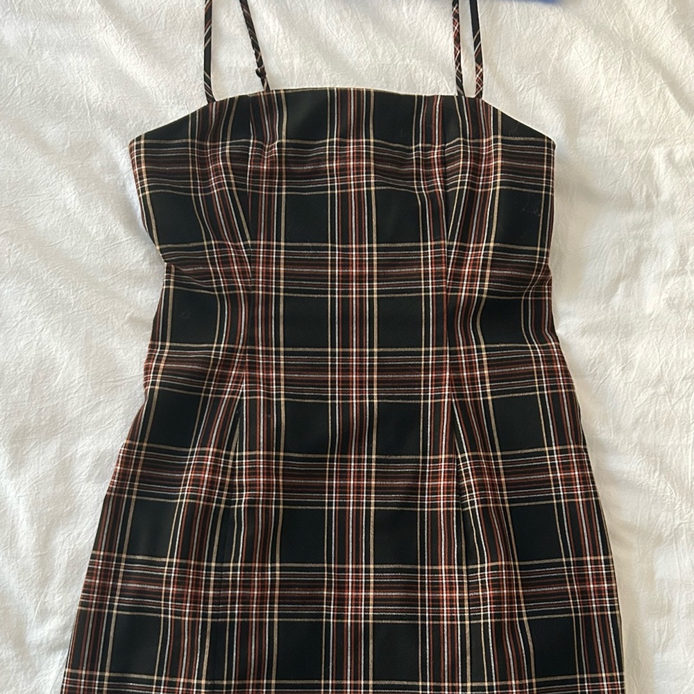plaid mini dress! perf for fall